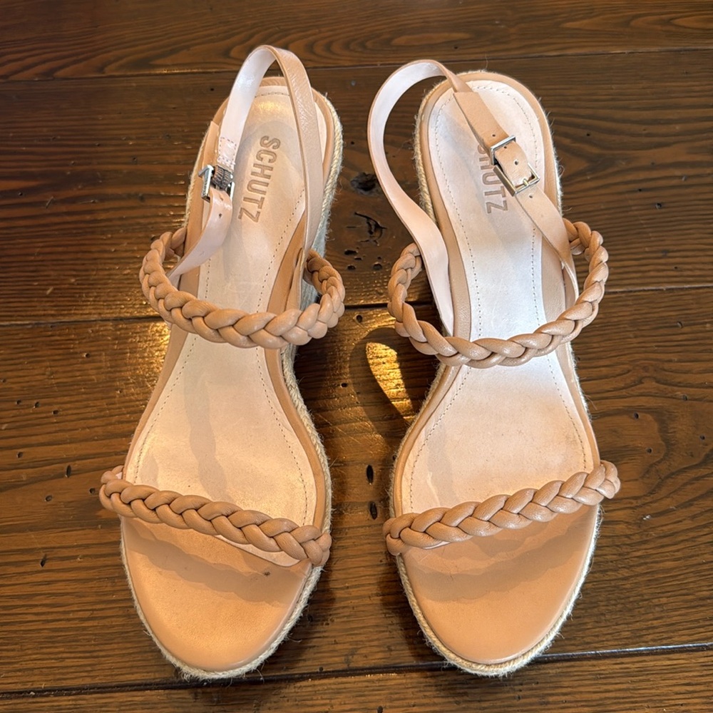 Size 11 SCHUTZ wedge sandals